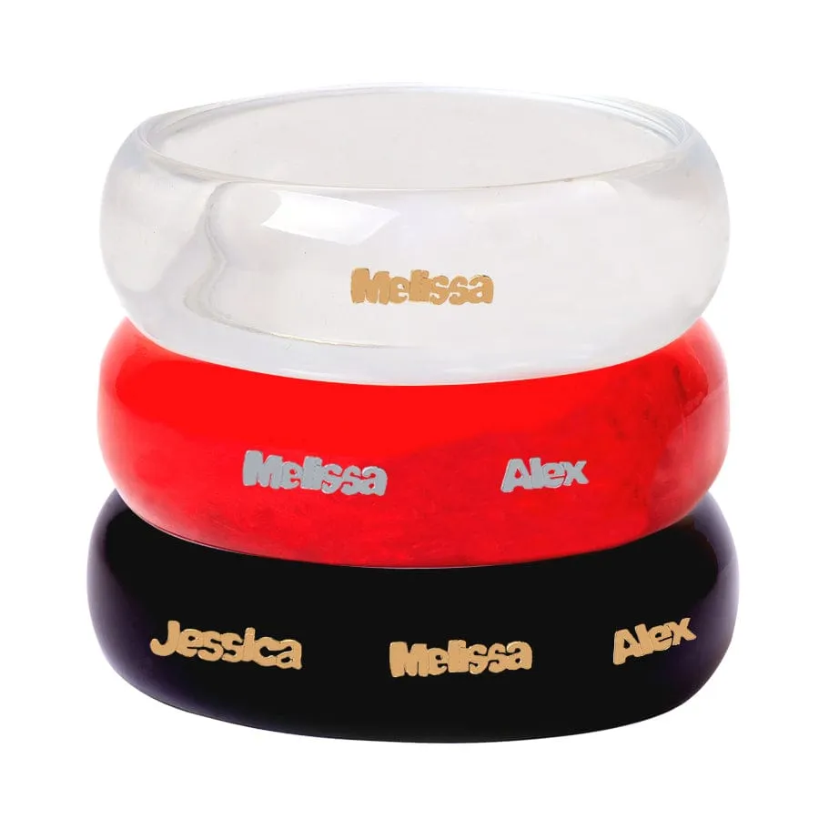 Mini Name Acrylic Bangle