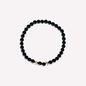 MINI RAMI ONYX BRACELET 4MM - 2 BEADS (CHILD)