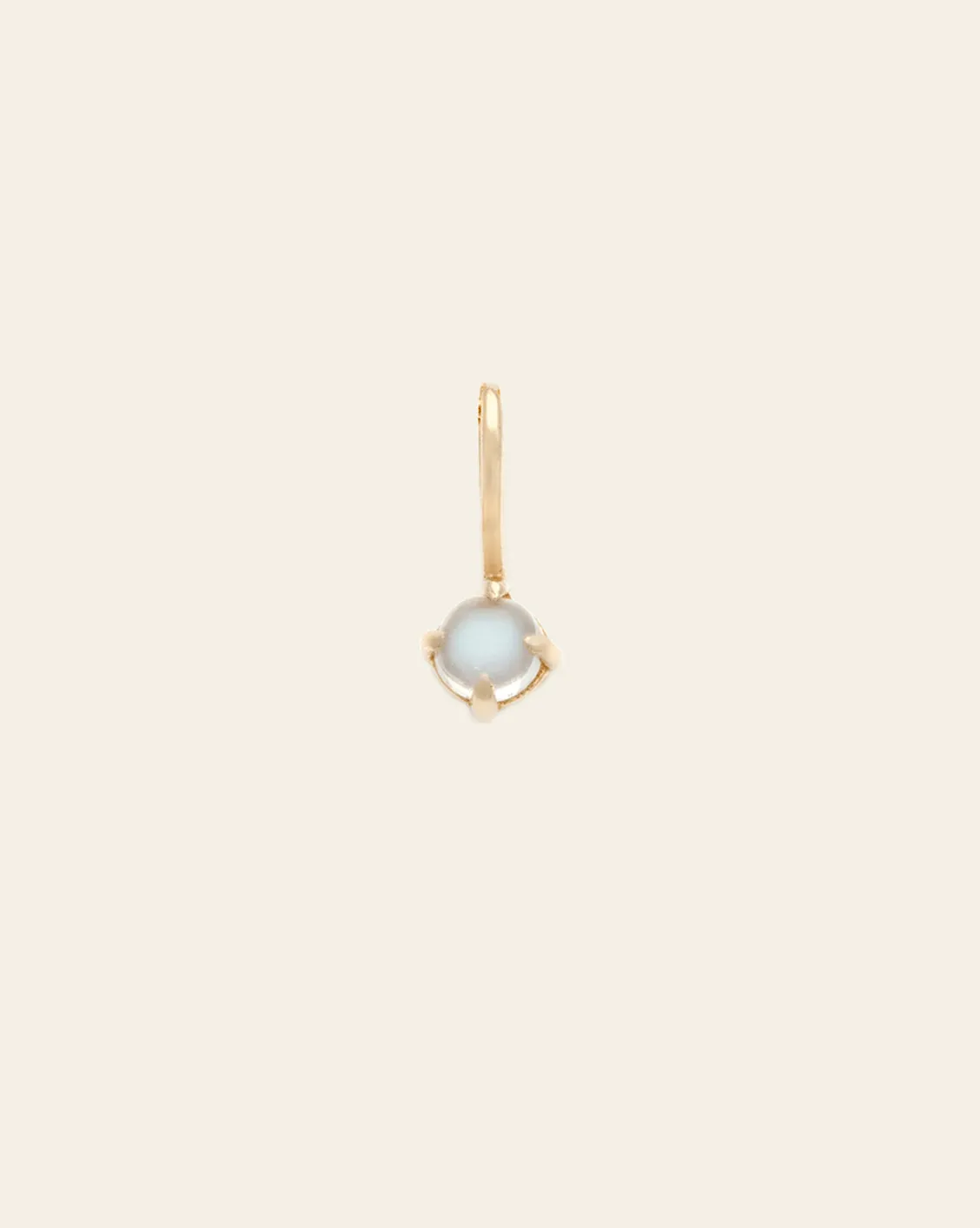 Moonstone Pendant - 14k Solid Gold