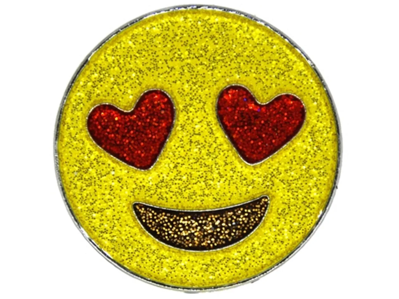 Navika Glitzy Hat Clip/Marker Emoji Love