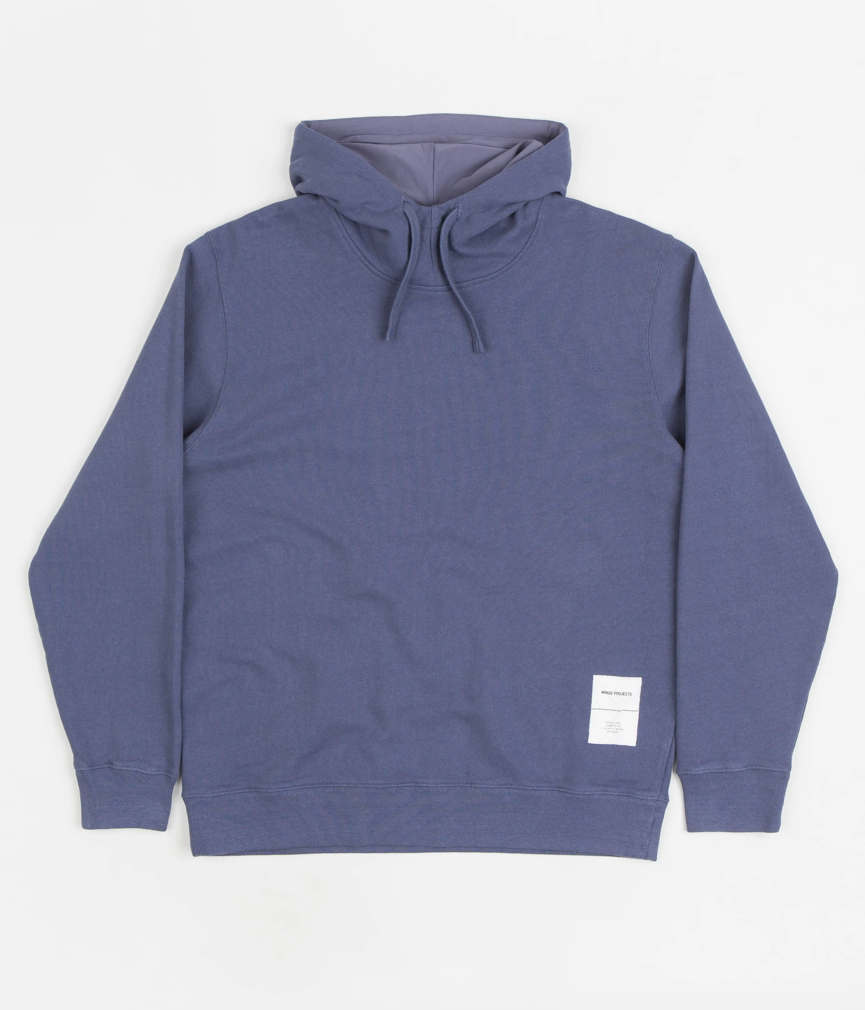 Norse Projects Fraser Tab Series Hoodie - Scoria Blue