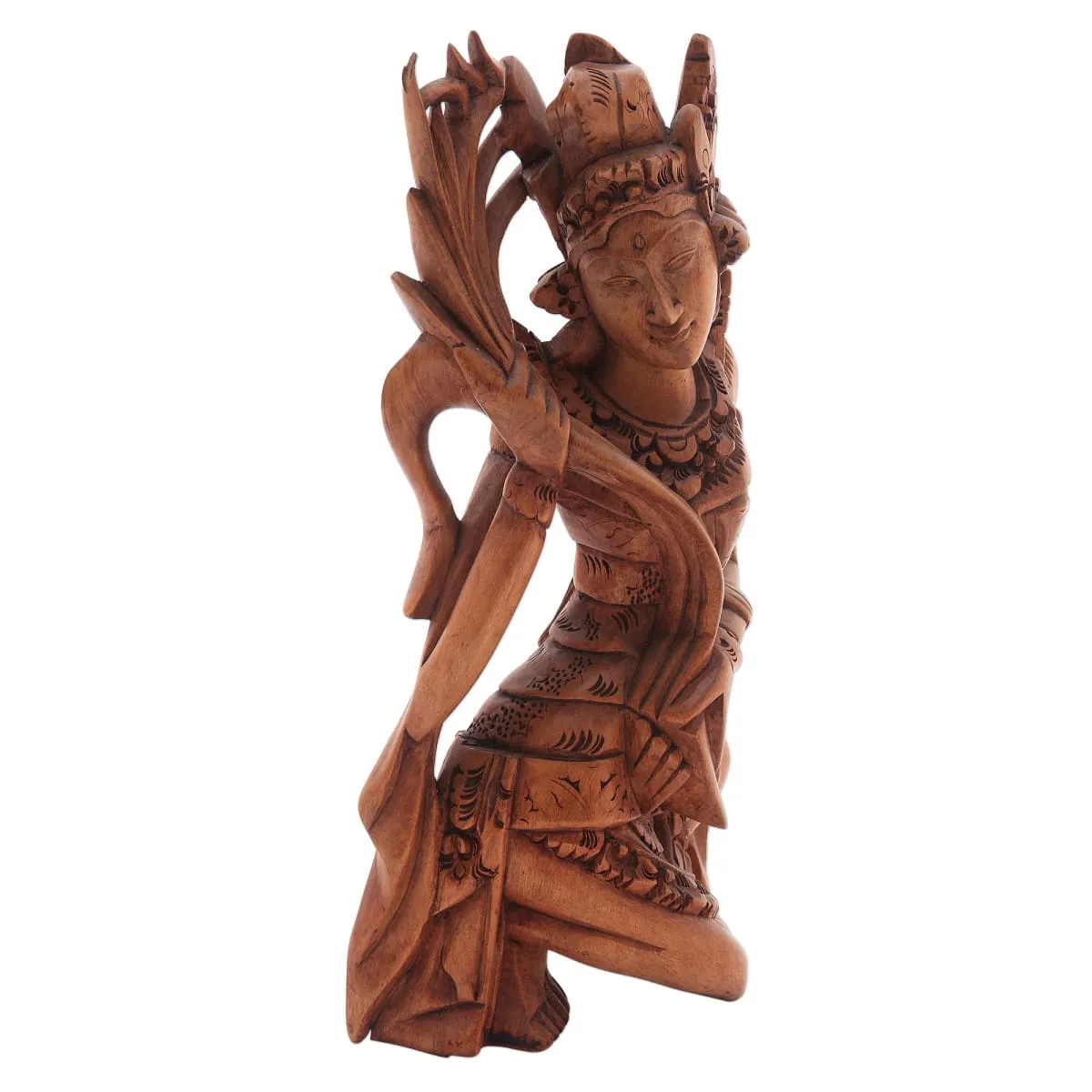 Novica Dancing Sri Wood Sculpture