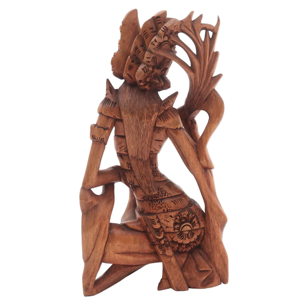 Novica Dancing Sri Wood Sculpture