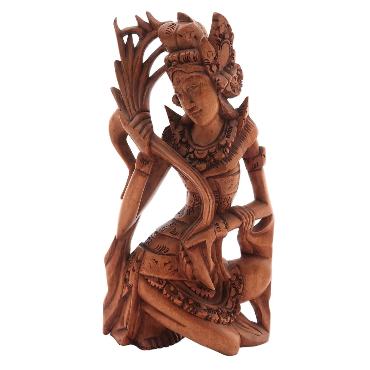 Novica Dancing Sri Wood Sculpture