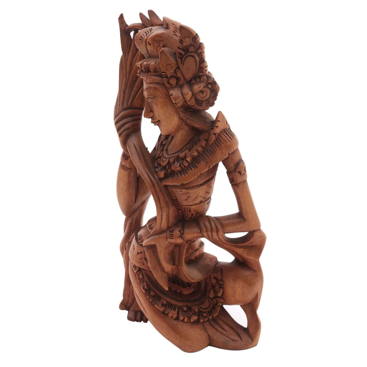 Novica Dancing Sri Wood Sculpture