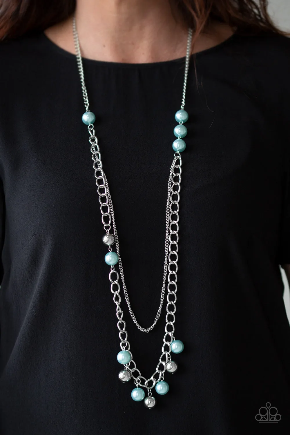 Paparazzi Exclusive Modern Musical Blue Necklace Set