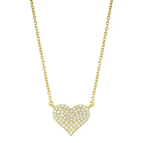 Pave Heart Necklace