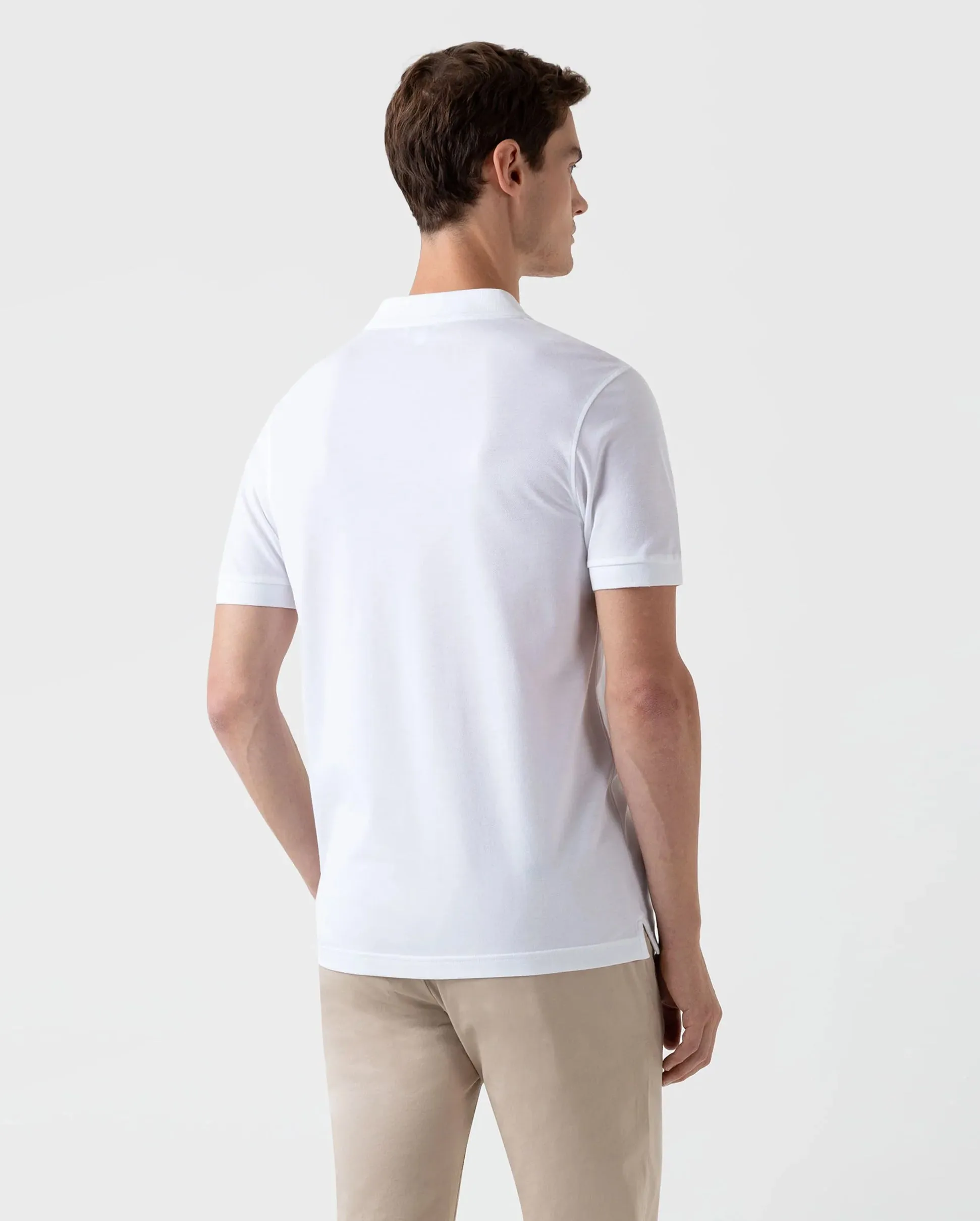 PIQUE POLO SHIRT / WHITE