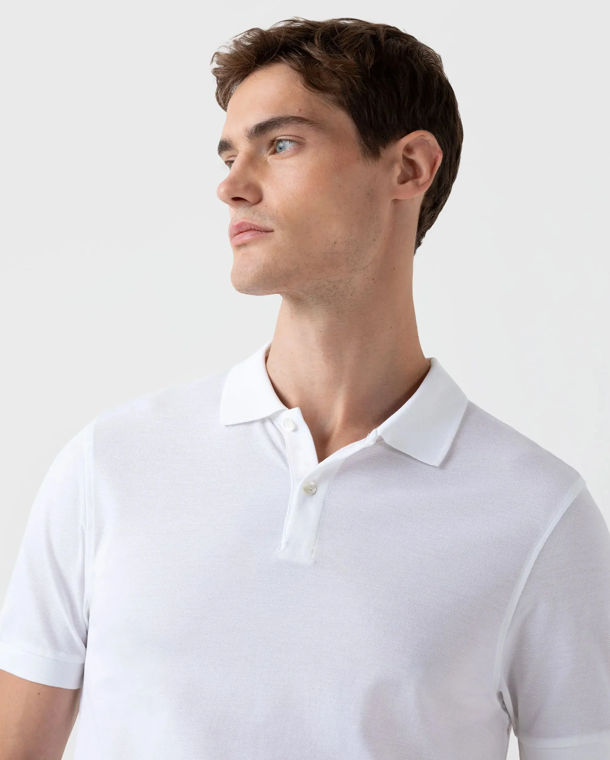 PIQUE POLO SHIRT / WHITE