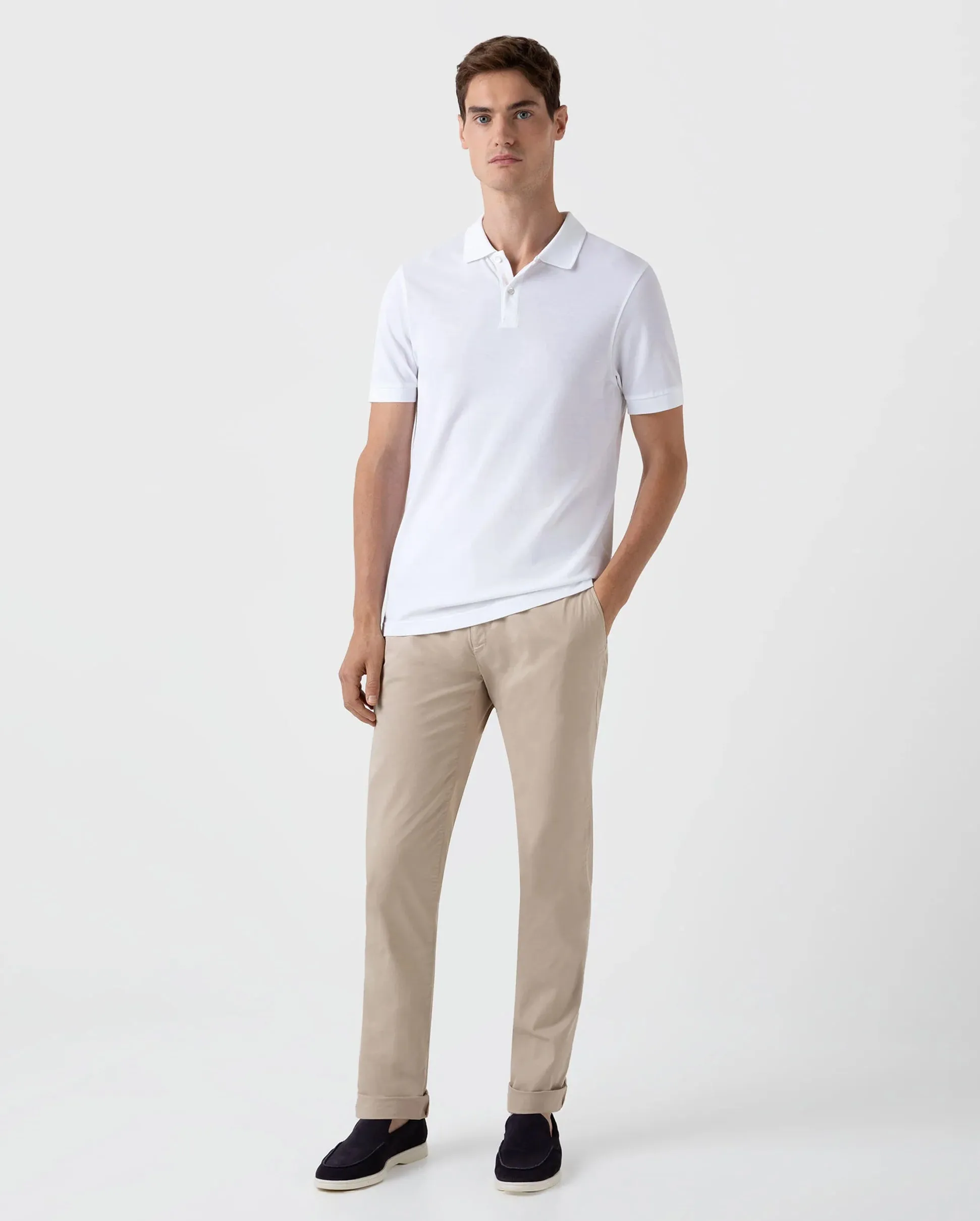 PIQUE POLO SHIRT / WHITE