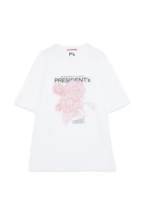 PRESIDENT’s T-Shirt S/S Wild Flower P'S Off White