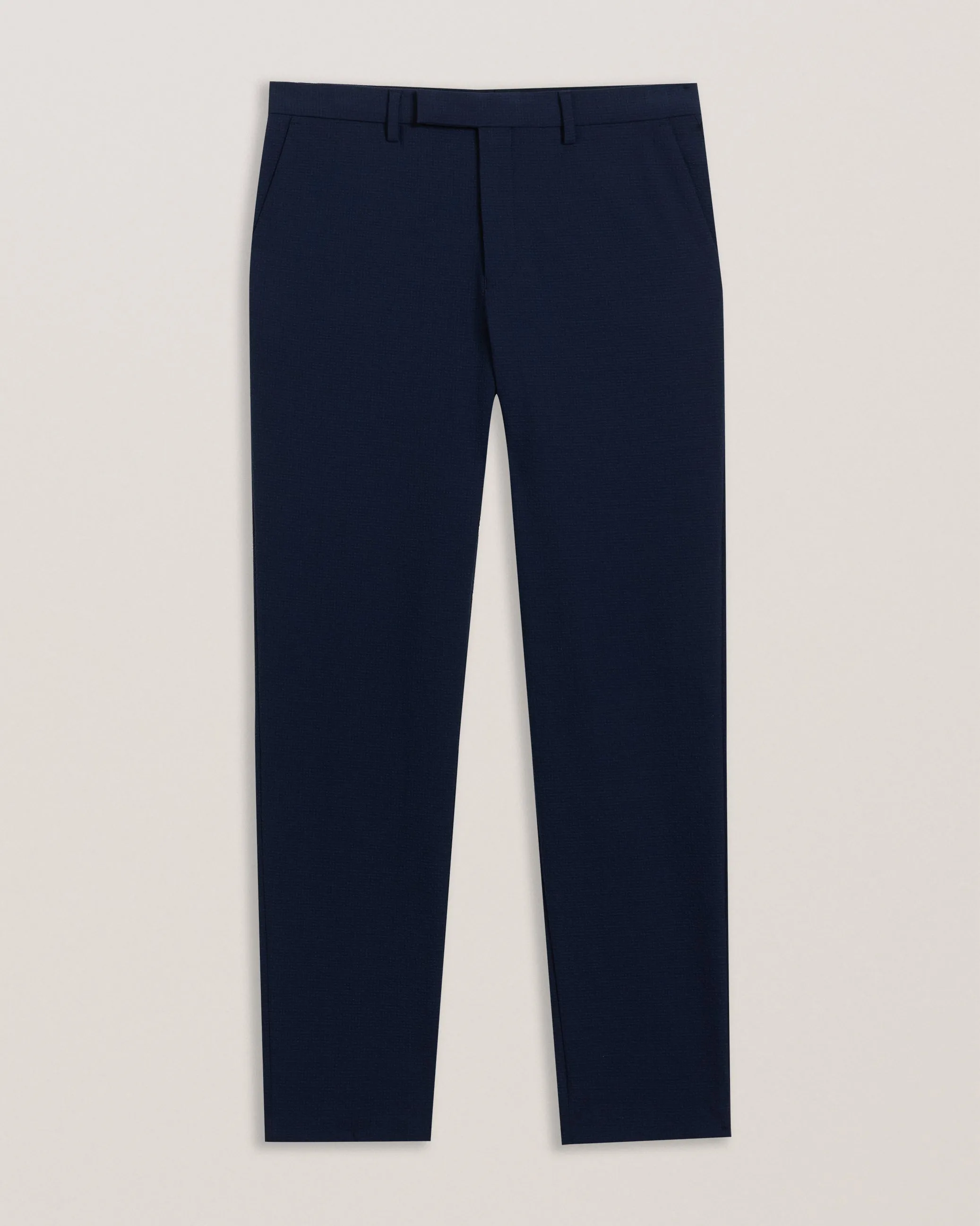 Remust Seersucker Tailored Trouser Navy