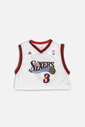 Rework Philadelphia 76ers NBA Crop Jersey - M