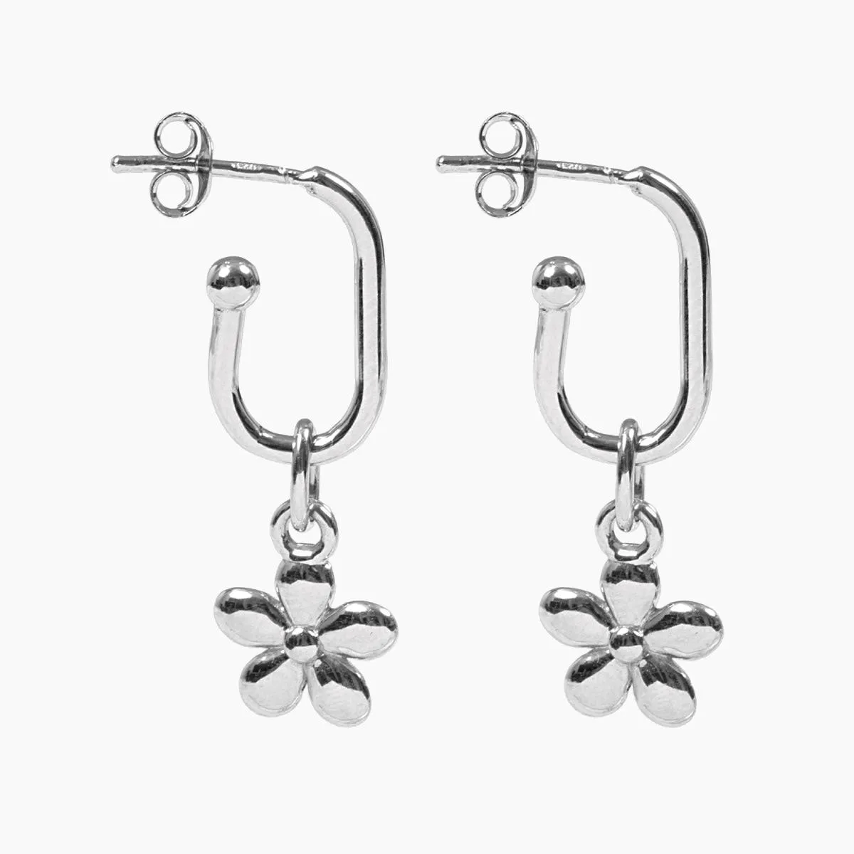 Roma Flower Earrings (Silver)