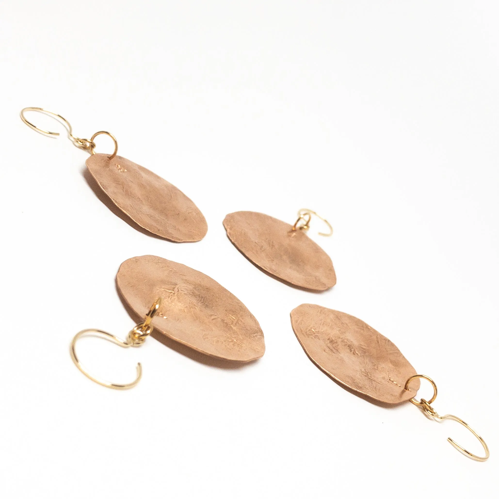 Sabi Disc Earrings - Copper