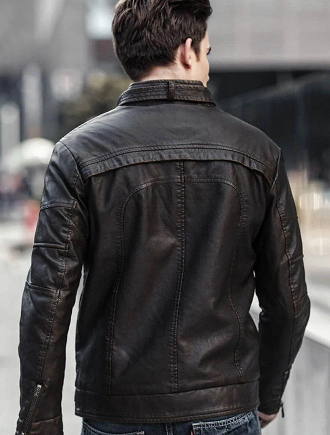 SAINT MORRIS PERTH LEATHER JACKET