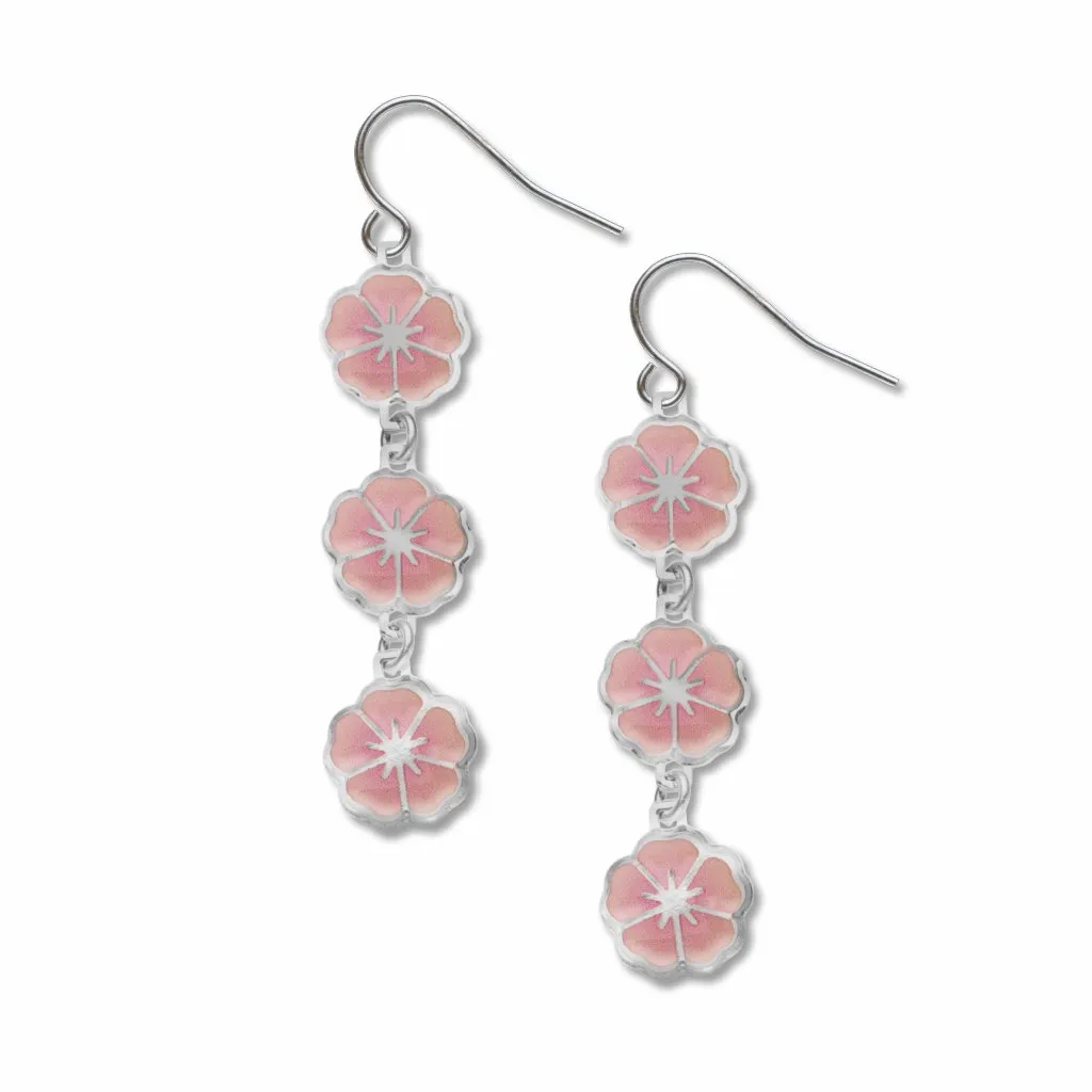 Sakura Blossom Dangle Earrings