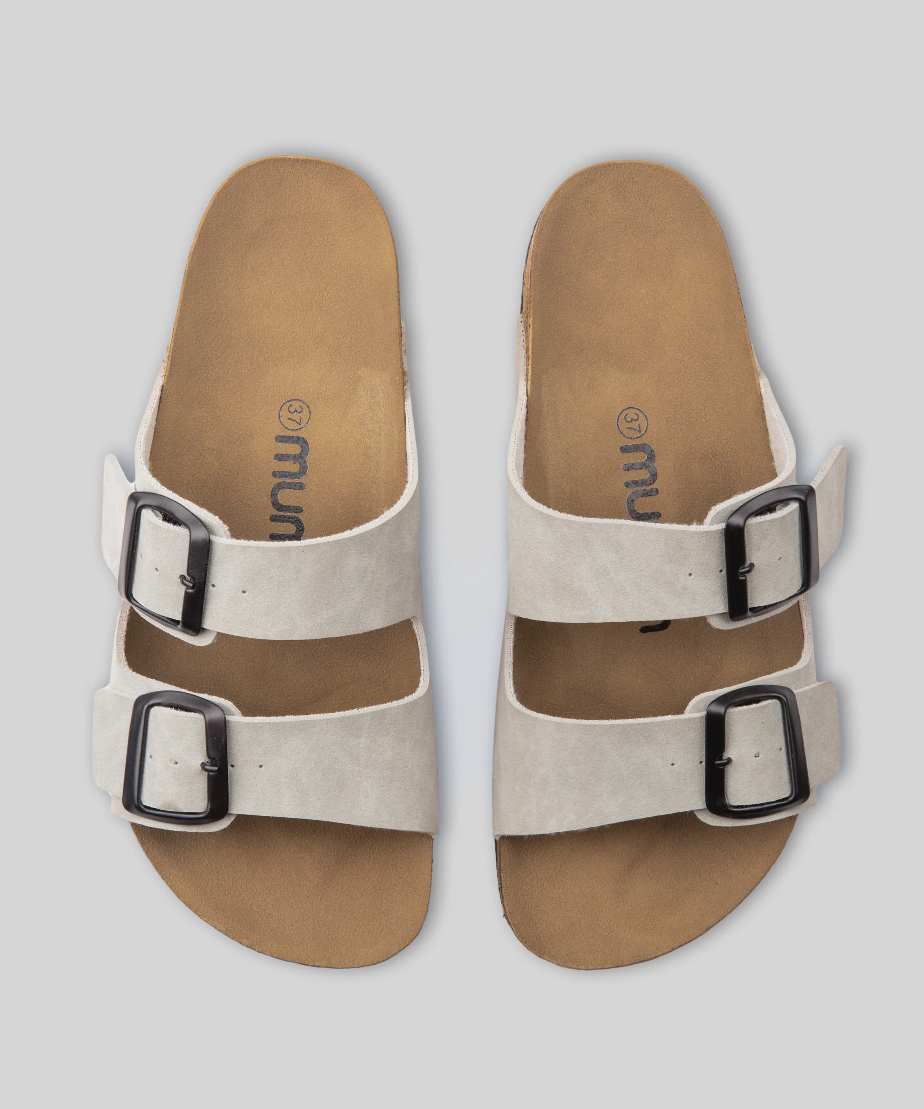 Sandalias Correa Gris