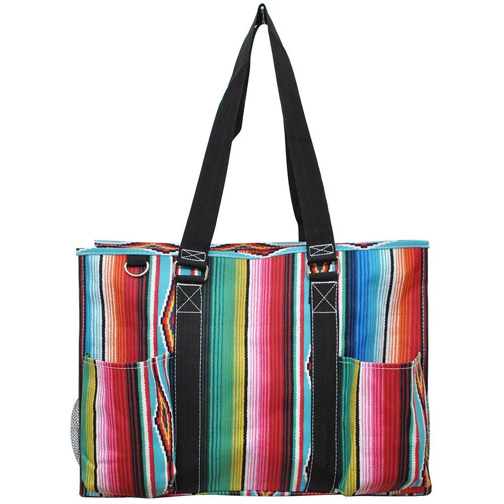 Serape NGIL Zippered Caddy Large Organizer Tote Bag