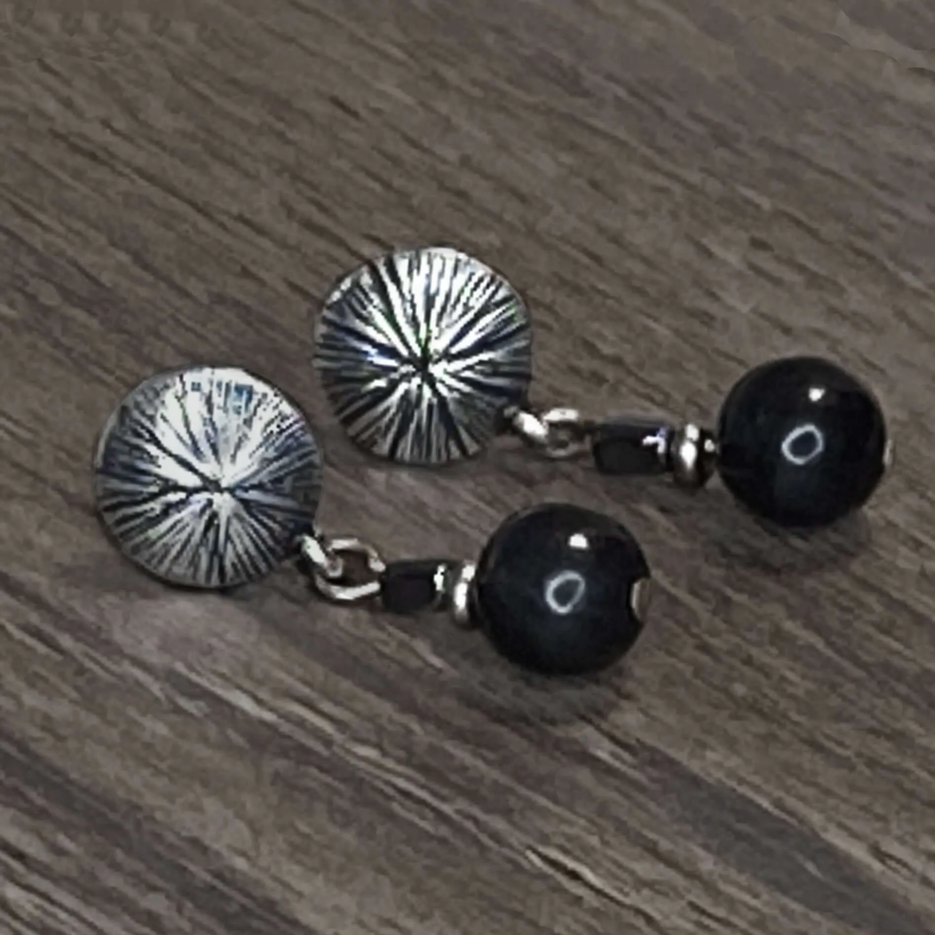 Shun Blossom Beaded Post earrings