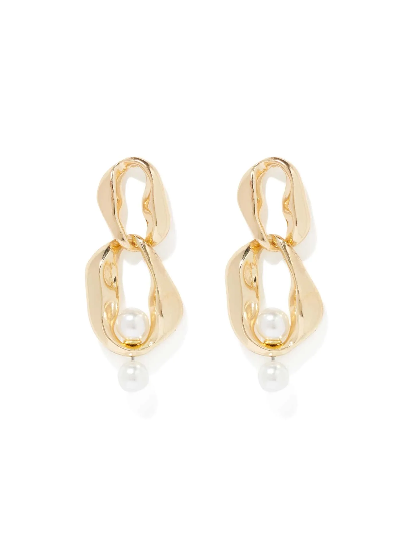 Signature Prue Chain Pearl Drop Earrings