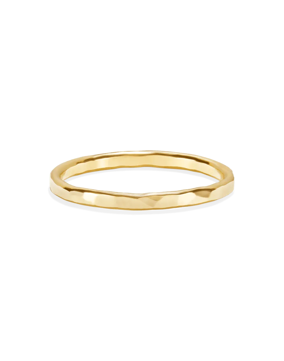 Solid Gold Thick Stacking Ring