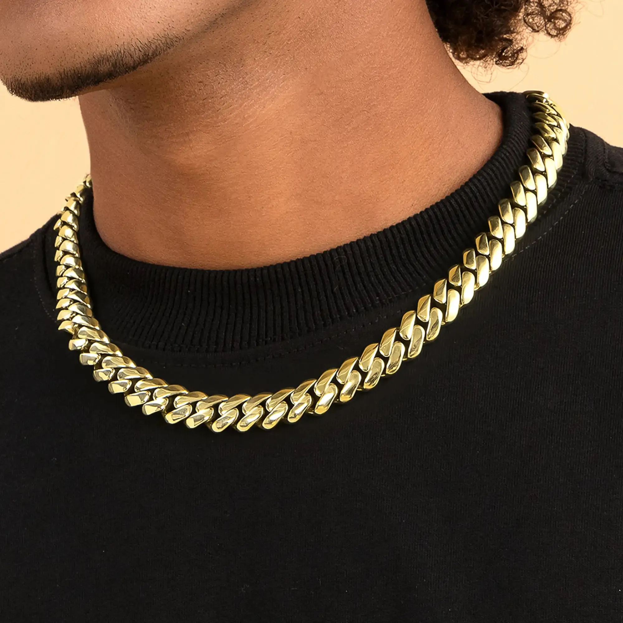 Solid Miami Cuban Chain - 12mm