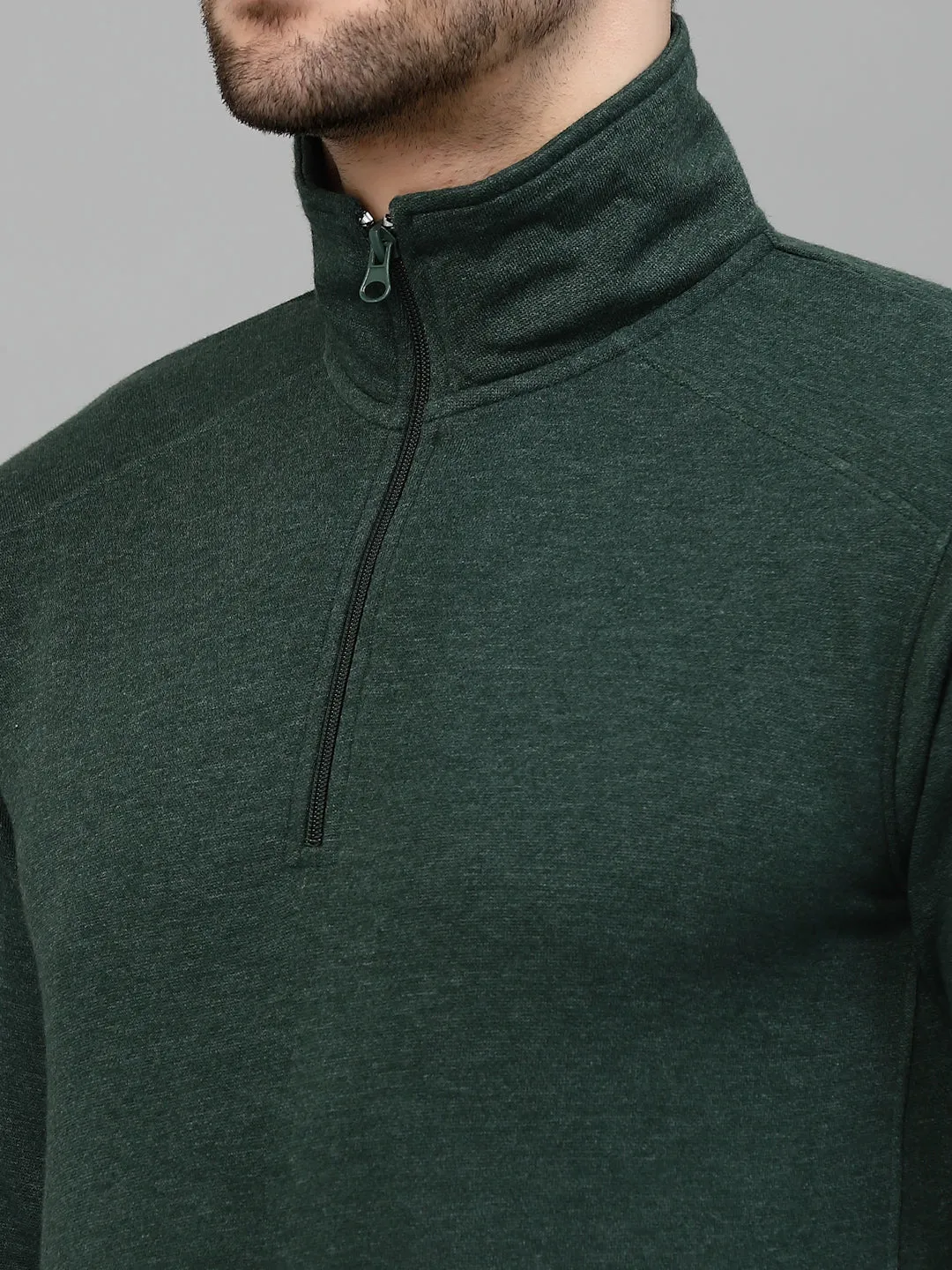 Style Quotient Men Green Sweatshirt