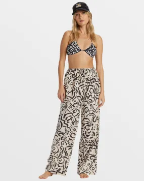 Sunny Daze Elastic Waist Pants - Dove