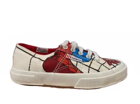 Superga boy's canvas shoe Cartoon 2750 Spiderman S0067R0 974 white