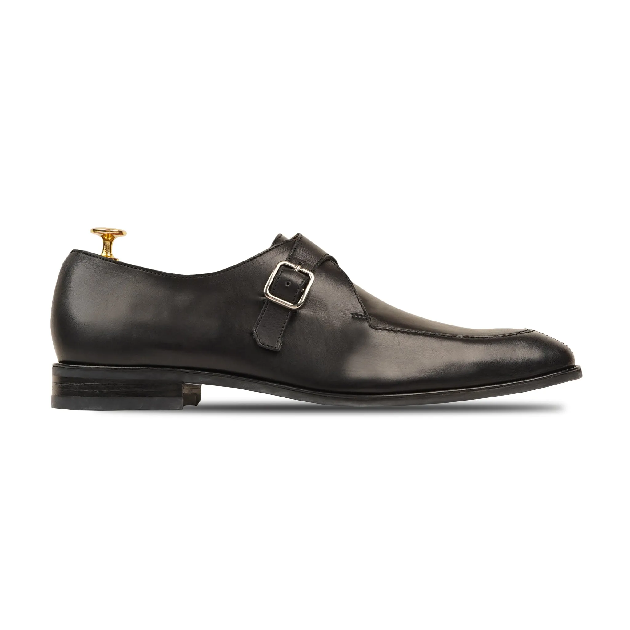 Tavistock - Men's Black Calf Leather Single Monkstrap Shoe