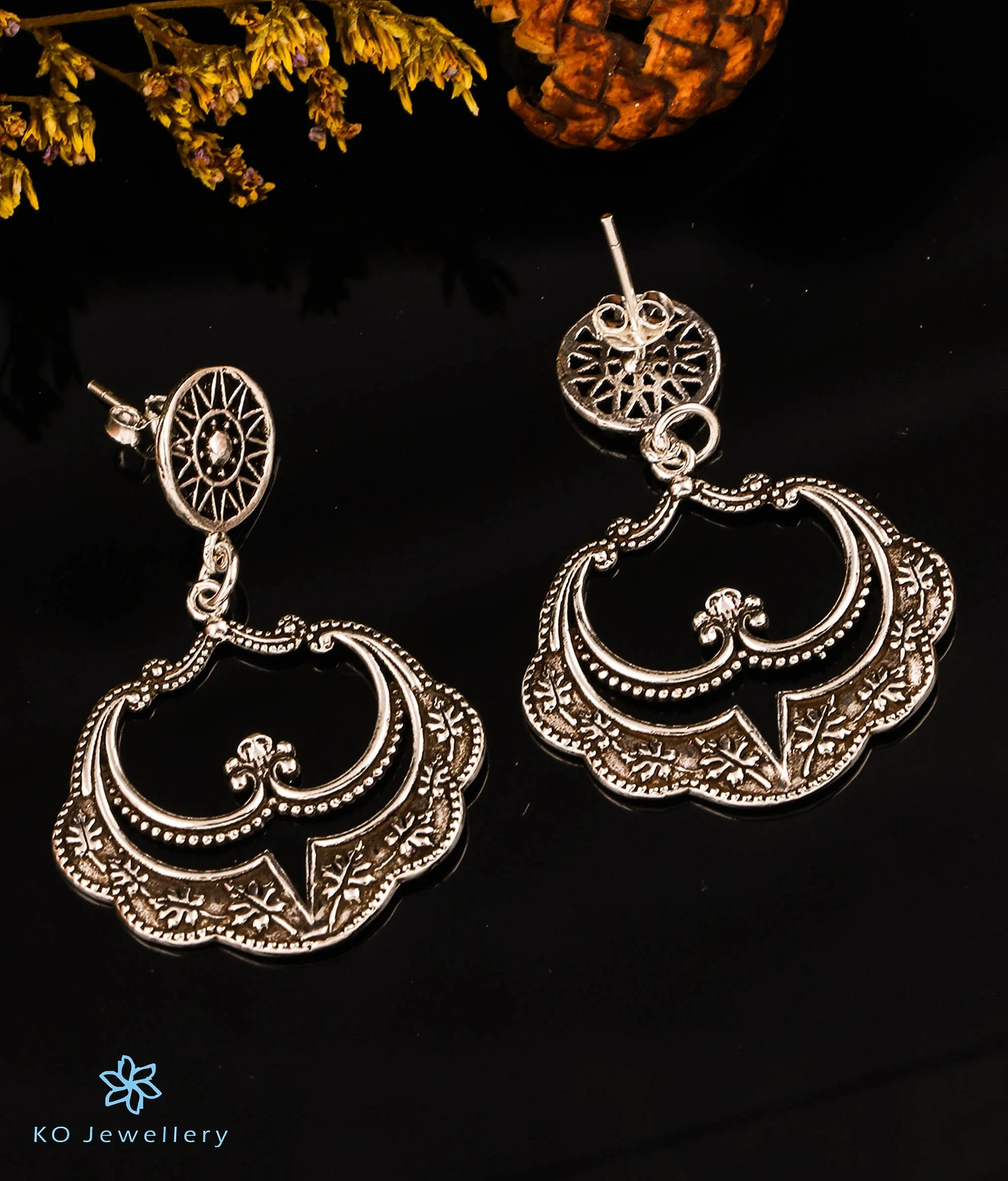 The Byzantine Silver Earrings