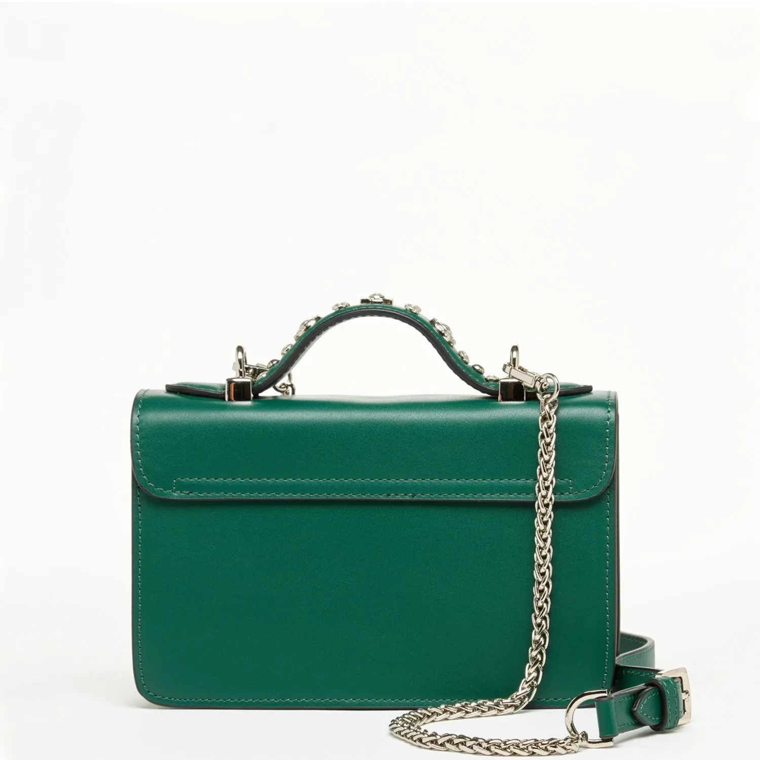 The Hollywood Small Leather Bag Evergreen