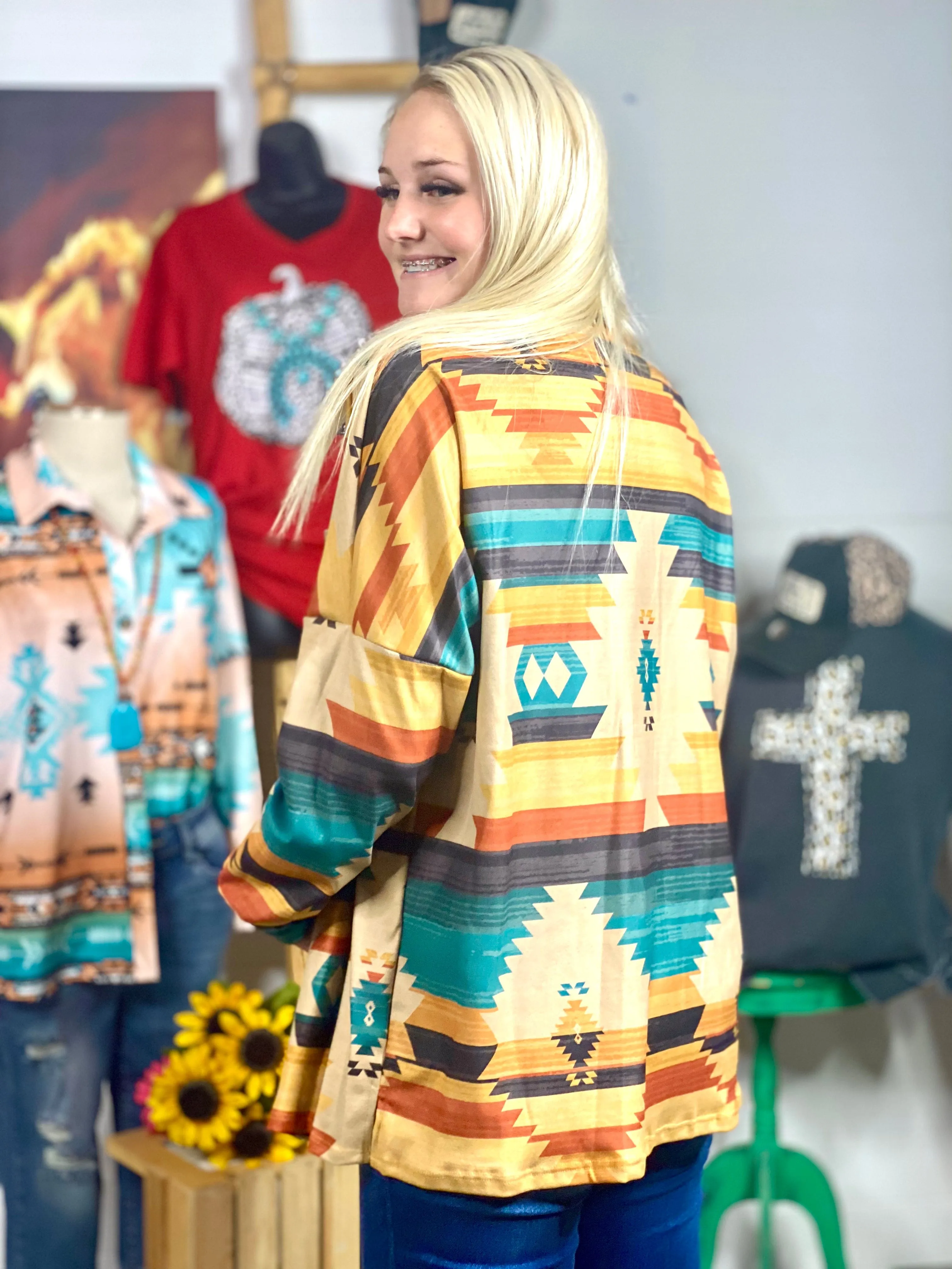 The West of Guadeloupe Aztec Shacket