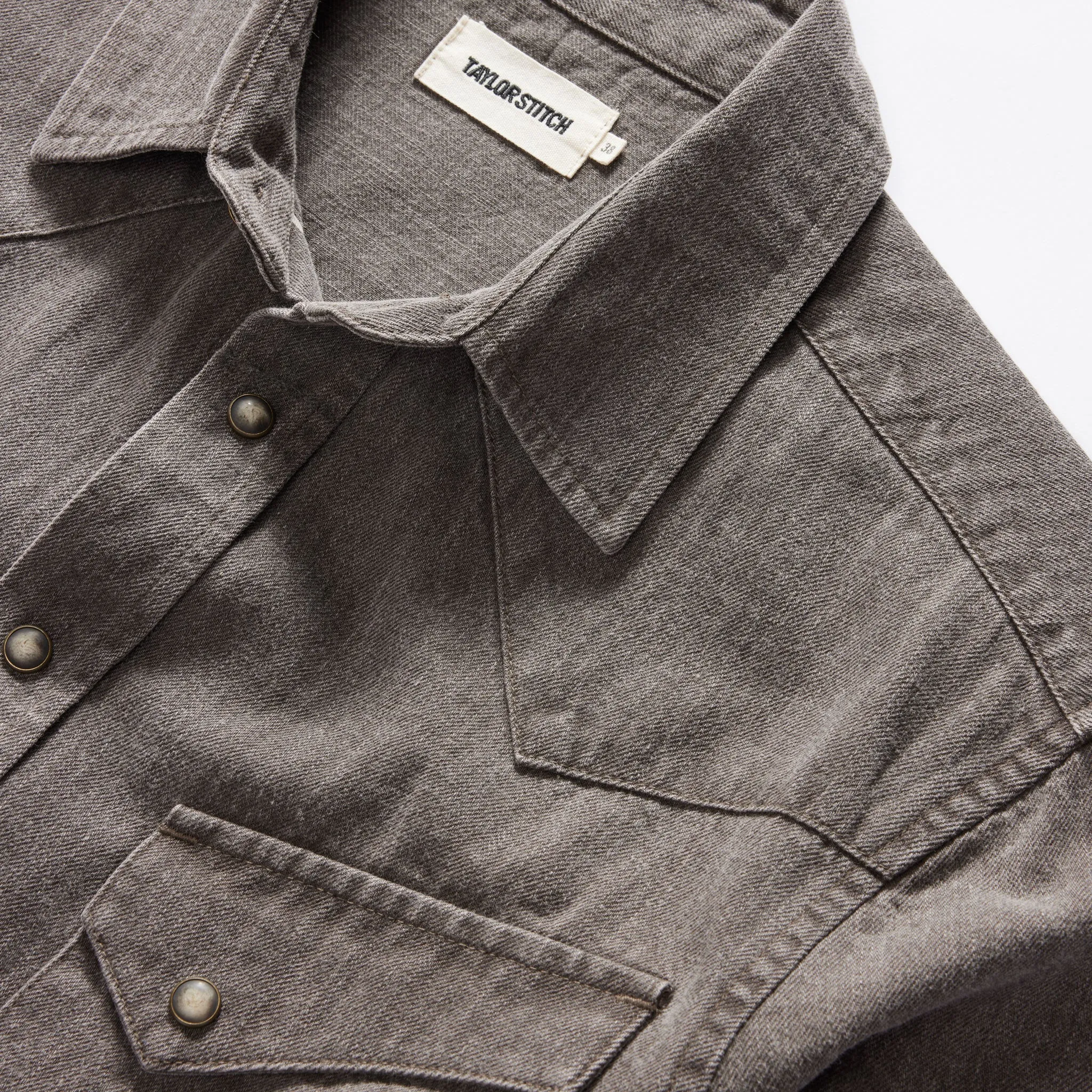 The Western Shirt in Soil Pigment Selvage Denim