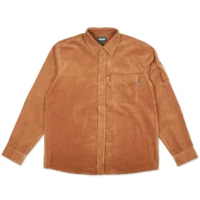 Theories Winston Corduroy Utility Shirt Rum