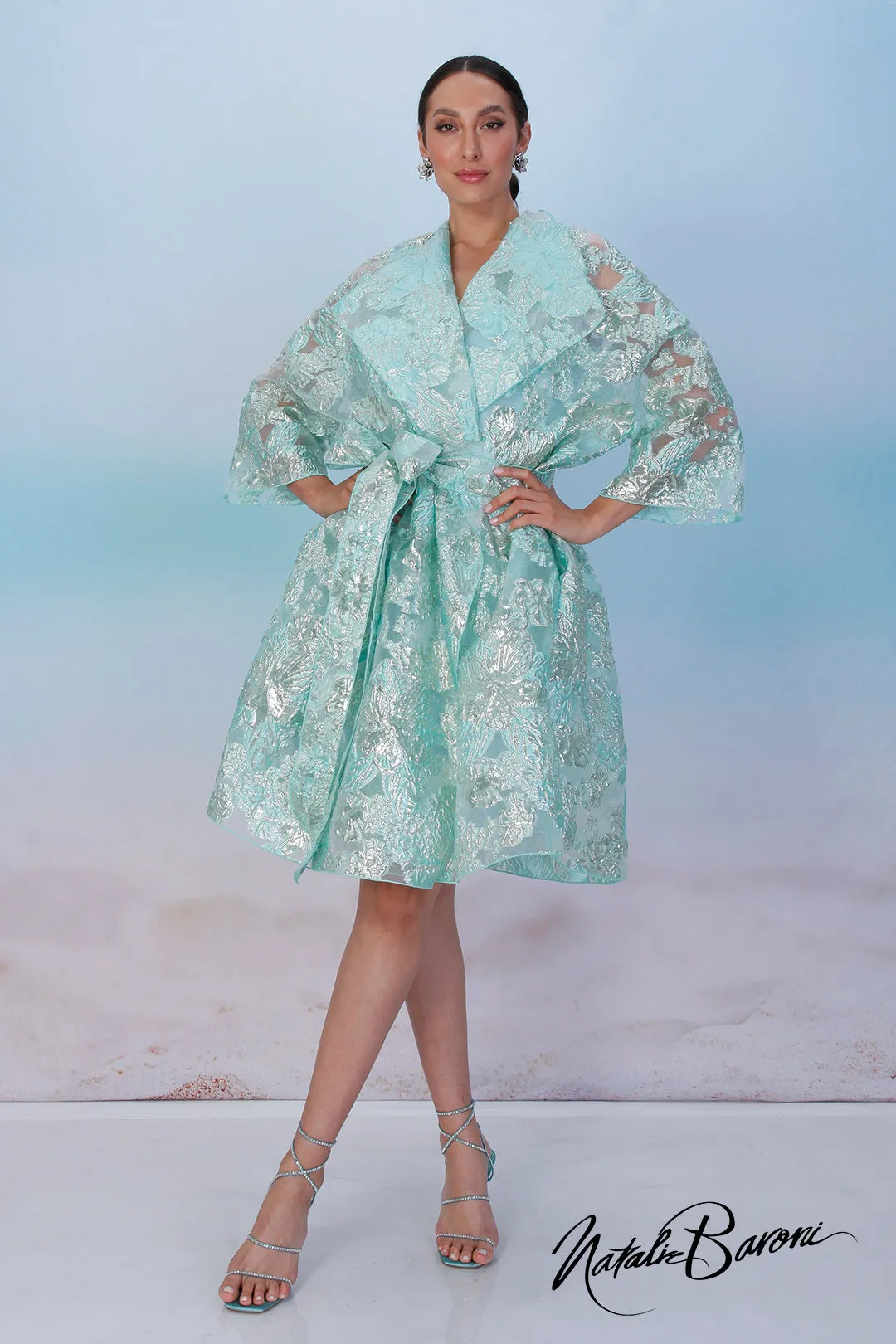 Turquoise Coat Dress - Venezia