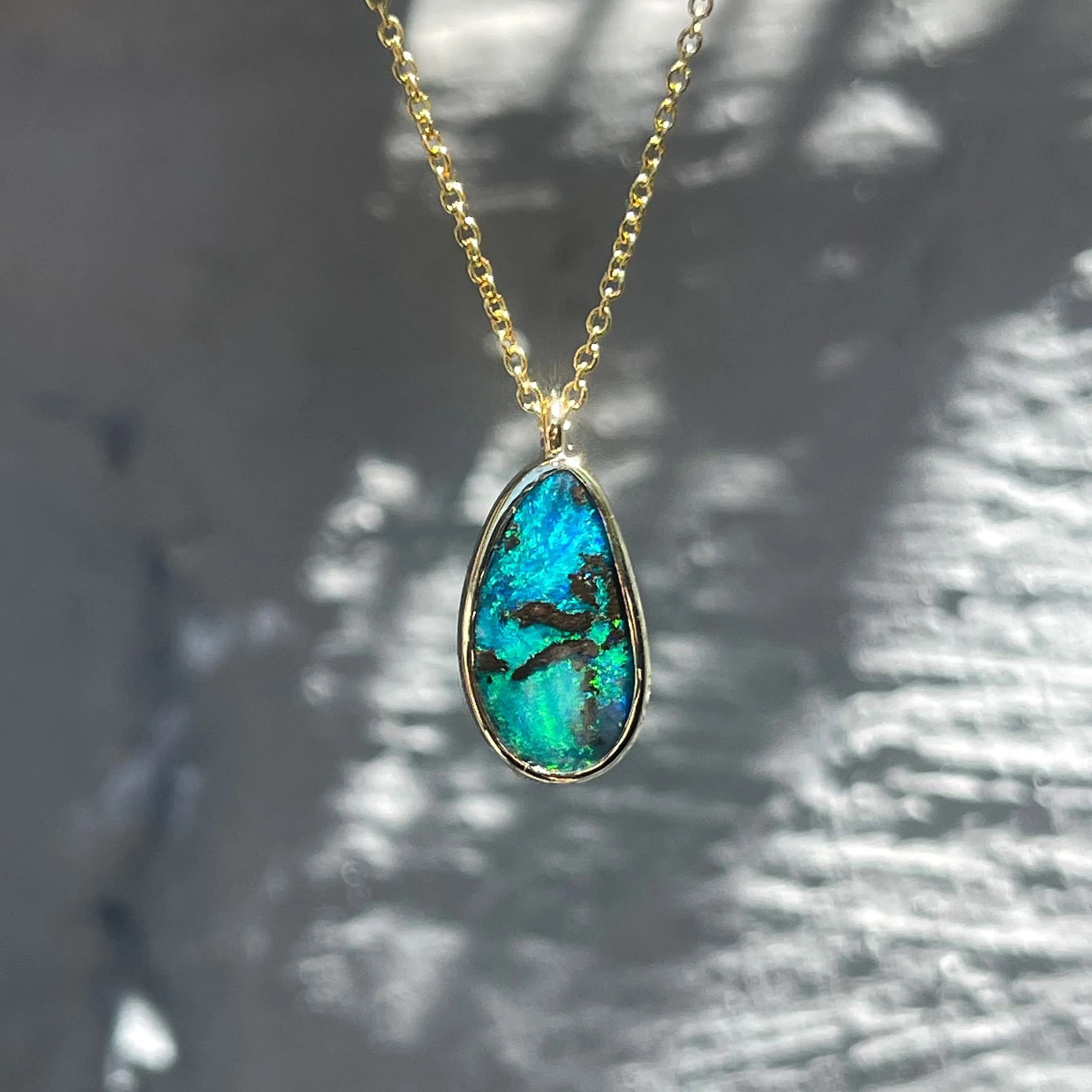 Unicorn Tear Australian Opal Necklace No. 18