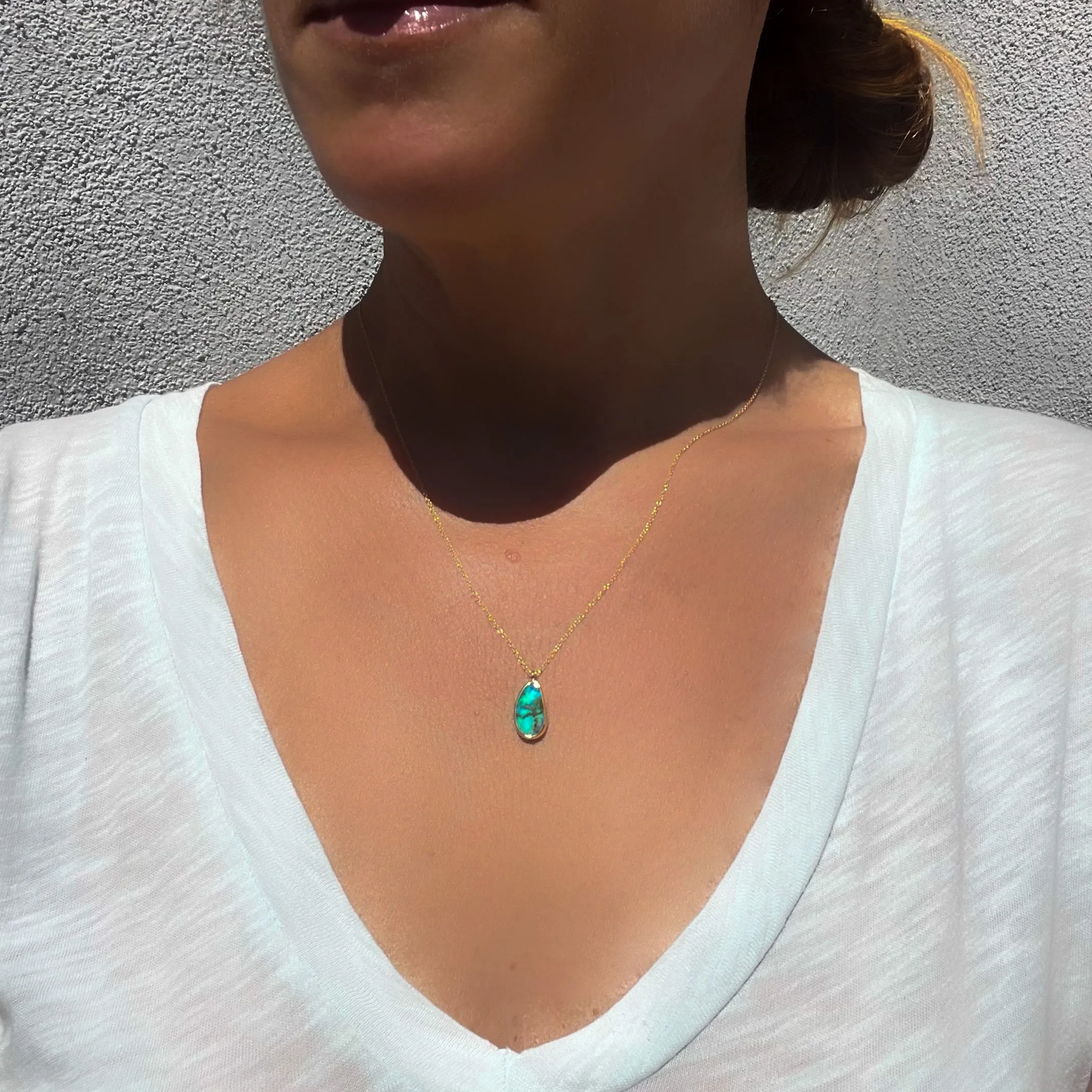 Unicorn Tear Australian Opal Necklace No. 18