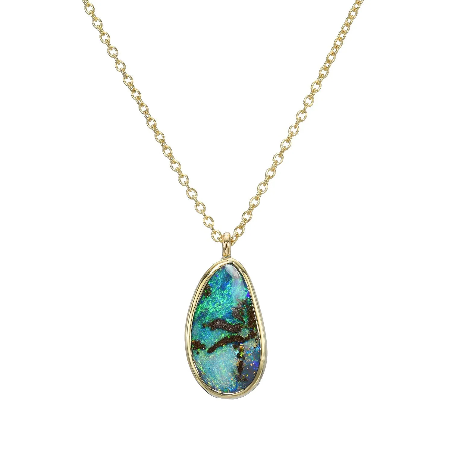 Unicorn Tear Australian Opal Necklace No. 18