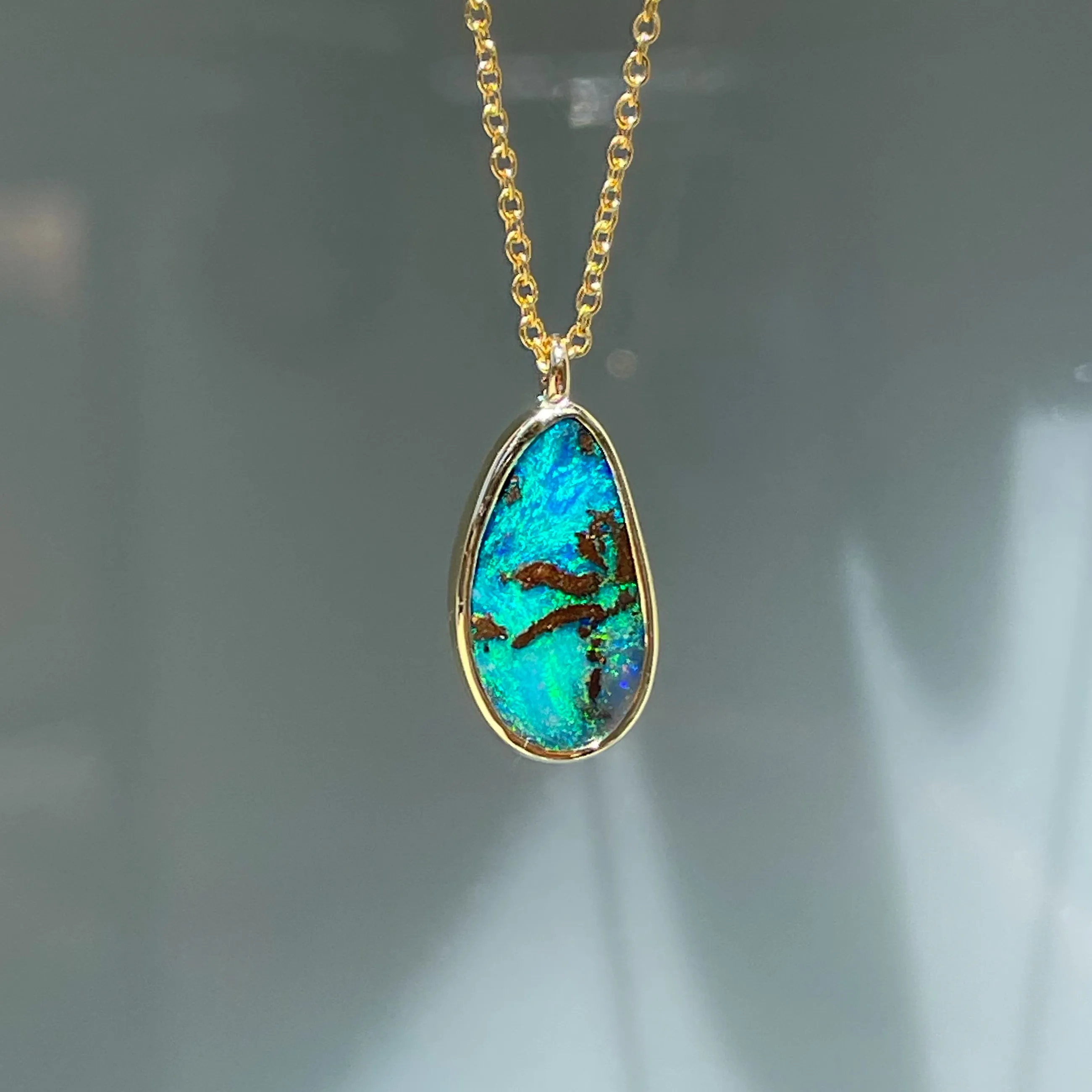 Unicorn Tear Australian Opal Necklace No. 18