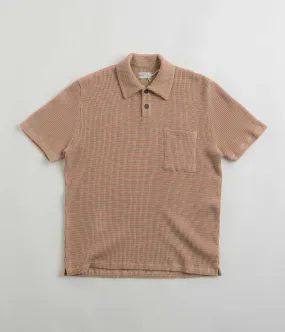 Universal Works Newlyn Short Sleeve Polo Shirt - Summer Oak