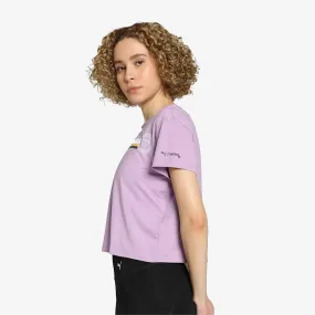 WMN'S X LEMLEM TRAINING T-SHIRT 'VIVID VIOLET '