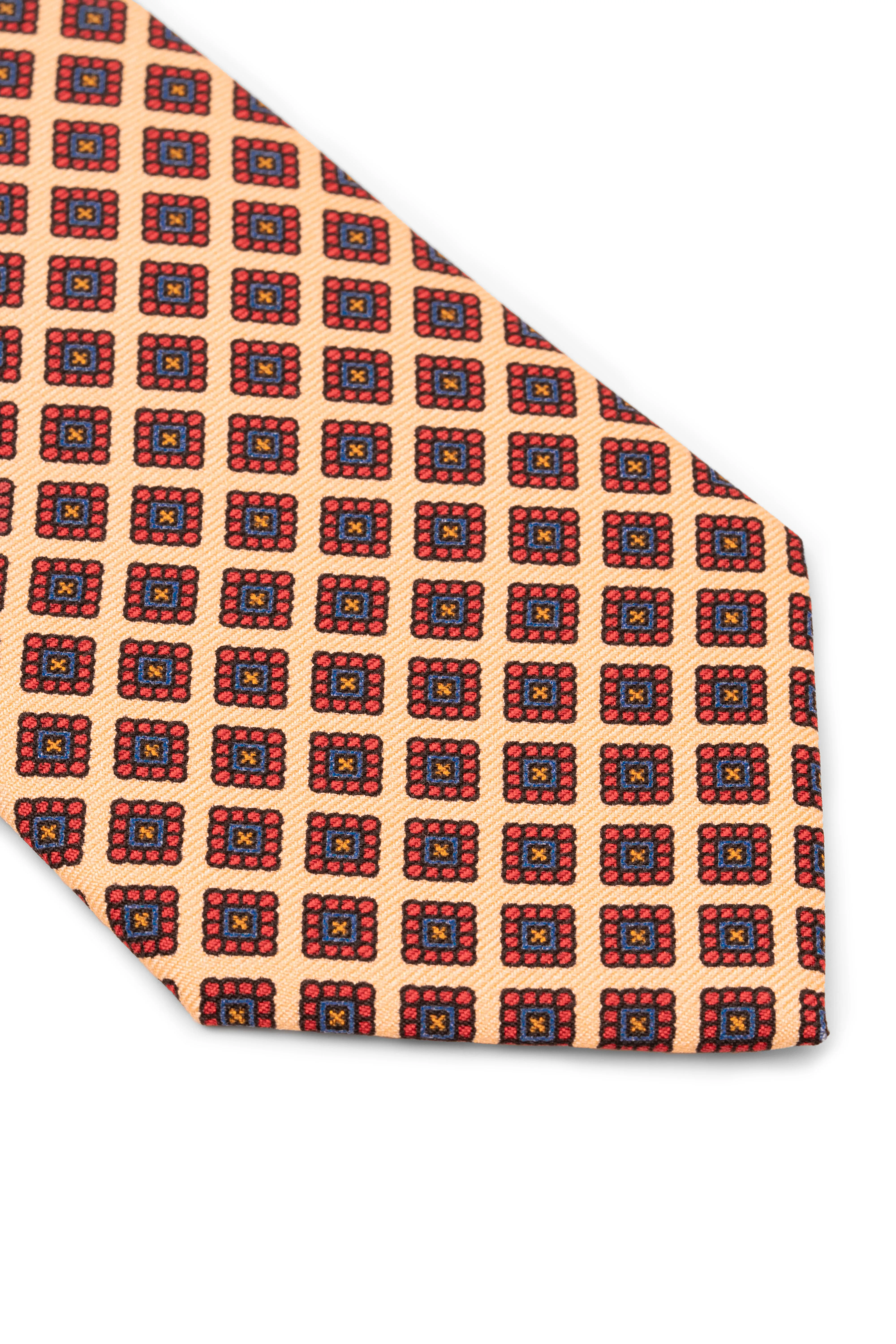 Yellow Diamond Madder Silk Tie